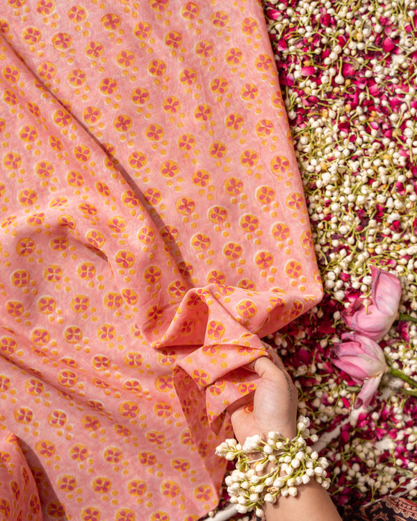 Sona Blush - Mulmul Fabric