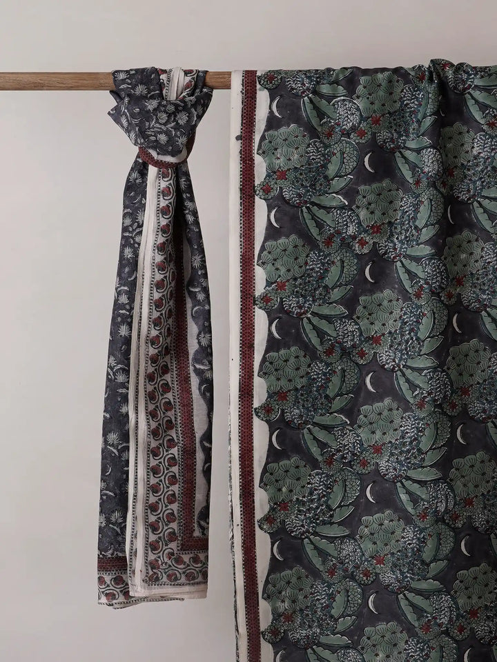 Chandini Midnight- Heavy Chanderi Fabric