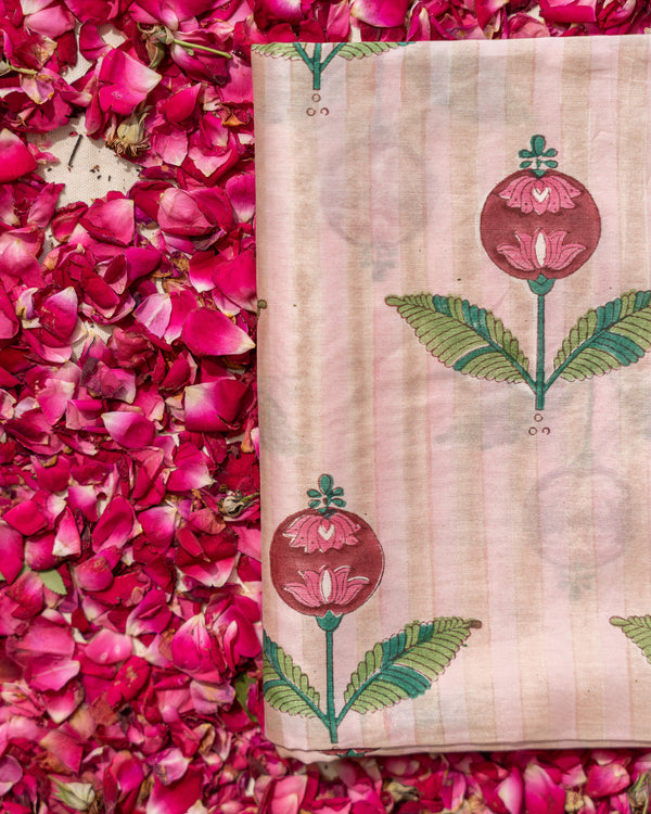 Anaari Blush- Mul Chanderi Fabric