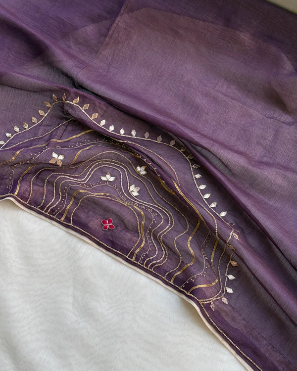 Dupatta- Kora Cheese- Tissue Chanderi